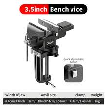 Bench clamp, small multifunctional household universal, mini table tiger, table clamp, workbench, small tiger clamp, woodworking fixture - Black - View 3