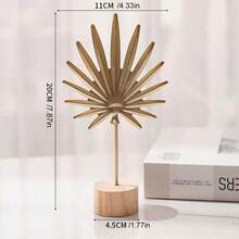 1 Miếng Phong cách hiện đại Sắt Trang trí nghệ thuật , Với Lá cây , Lá cây Và Cây Lá Hình dạng , Đối với Nhà  , Buổi tiệc , Bàn , Rượu vang Tủ Trang trí - Vàng - Xem 15