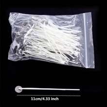 100pcs/Lot Candle Wicks For Candle Making Pre-Waxed Wicks Party Supplies Natural Smokeless Wicks Burn Longer