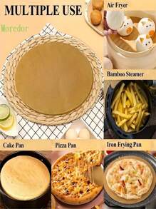 50pcs, Round Parchment Papers (6''/8''/9''), Non-Stick Precut Cake Pan Parchment Liners, For Baking, Grilling, Steaming, Air Fryer, Microwave, Baking Tools, Kitchen Gadgets, Kitchen Accessories, Home Kitchen Items Air Fryer Kitchen Air Fryer Liners Air Fryer Paper Airfryer Air Frier Back To School