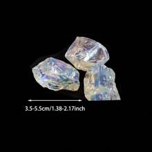 1/2/3入組電鍍白色瑪瑙水晶,diy裝飾珠寶、標本收藏、香薰擴散器石頭,幸運的治療水晶石,適用於珠寶製作或收藏,冥想瑜伽治療天然石材,是假期禮物的最佳選擇 - 電鍍透明蛋白石水晶 - 查看 10