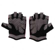 1 Pair Breathable Fitness Gloves For Men And Women Elastic Gloves Suitable For Cycling Basketball Sports Weight Training Weight Lifting Half Finger Gloves Wrist Protector Non-Slip - 黑色 - 查看 6
