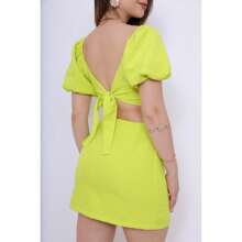 Women Two-Piece Outfits - 青檸色 - 查看 3