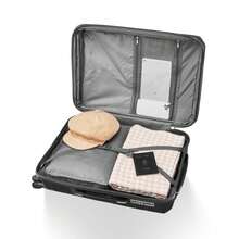 Hopemate 4 Piece Sets(14/20/24/28), Black, Hard Shell And Lightweight Suitcase With Front Pocket,Expandable Lightweight Suitcase With 4 Double 360 Degrees Mute Spinner Wheels PP Materials Durable TSA Lock Travel Luggage, Hard Shell Lightweight TSA Lock Carry On Expandable Suitcase With Spinner Wheels Travel Set For Men Women, Spinner Wheels, Minimize Damage, Enhance Durability, Keep Good Balance, 360 Spinner Wheels, TSA Lock