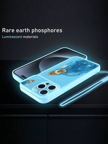 1 Ốp điện thoại bảo vệ bằng Tpu trong suốt màu xanh mờ dạ quang có họa tiết thuyền buồm và 1 Dây treo silicon màu xanh dạ quang/Vỏ điện thoại phát sáng/Vỏ điện thoại huỳnh quang/Vỏ điện thoại ngộ nghĩnh Tương thích với IPhone/Android/Samsung/Xiaomi/Oppo/Apple 15pro Max/Apple 14pro Max /Samsung A52 4g/Samsung A31 4g/Samsung A23/Redmi Note 11 Pro 4g/Redmi Note 12 4g/Oppo A54/Samsung A14/Samsung A54 - Nhiều màu - Xem 3