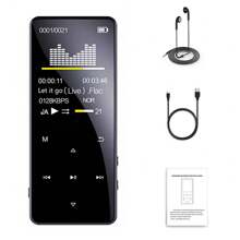 MP4/MP3 Player Multifunctional Full Touch Screen 4GB Support Up To 128GB SD Card Expansion Bluetooth Lossless Music FM Radio Recorder Sport - 黑色 - 查看 11
