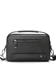 gorchis New Style Pu Leather Crossbody Bag With Multiple Pockets, Black Color Multi-Functional Shoulder Bag With Good Quality And Single Handle Sling Vacation School Summer Waterproof Carry On PU Leather Black Personalized Gifts Holiday Thanksgiving Bag Leather Bag Hobo Bag Tote Bag Gifts Men Bag Travel Essentials Retro Bag Gifts Valentine Day Black Bag Camping Sling Bag Stickers Bags Winter Back To School Valentines Gifts For Men Gift Bag Pack Cross Body Bag Spring Vintage Bags School Supplies Purse