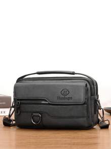 gorchis New Style Pu Leather Crossbody Bag With Multiple Pockets, Black Color Multi-Functional Shoulder Bag With Good Quality And Single Handle Sling Vacation School Summer Waterproof Carry On PU Leather Black Personalized Gifts Holiday Thanksgiving Bag Leather Bag Hobo Bag Tote Bag Gifts Men Bag Travel Essentials Retro Bag Gifts Valentine Day Black Bag Camping Sling Bag Stickers Bags Winter Back To School Valentines Gifts For Men Gift Bag Pack Cross Body Bag Spring Vintage Bags School Supplies Purse