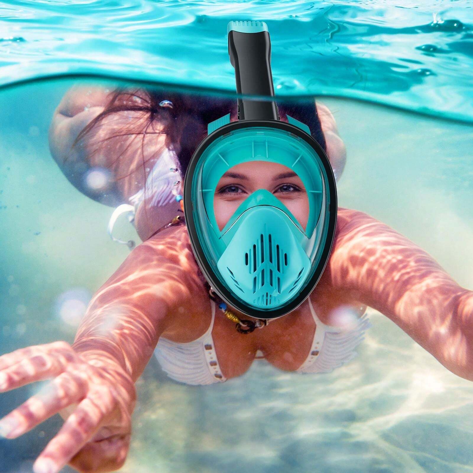 2024 NEW Version Full Face Snokel Mask Easy Breathing Diving Swimming 2024-new-version-full-face-snokel-mask-easy-breathing-diving-swimming