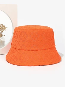 قبعة برميلية صيفية 1 قطعة من نوع المنسوجات المربعة الرأسية باللون الأحادي مناسبة للاستخدام اليومي والأنشطة الخارجية للرجال ، مناسبة لأنشطة الصيف الخارجية مثل التنزه والصيد - الأسود - مشاهدة 6