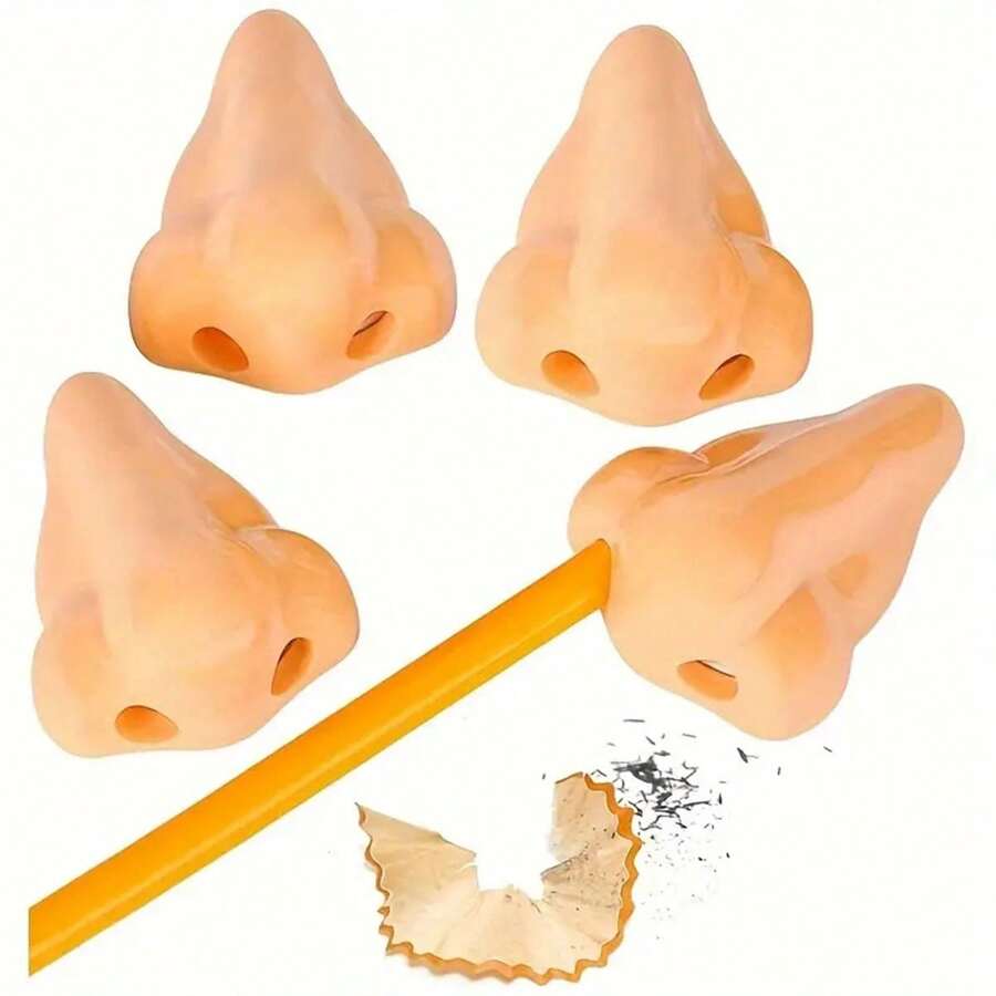 1/2pcs Funny Nose Pencil Sharpener - Great Gag Gift And Stocking Stuffer - Multicolor - View 1