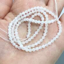 1 Strand Approax 3mm Round Faceted Natural Stone Nice Cutting Gemstone Bead Crystal Agate For DIY Jewelry Making Bracelet Necklace - 3mm Faceted Stone - View 5