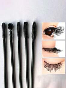 10入眼妝化妝刷套裝,包含眼影刷、眉刷、暈染刷等化妝工具,適合初學者使用 - 黑色 - 查看 5