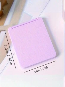 1 Pieza Pequeño Espejo De Vanidad Y Cosmético Con Soporte Plegable Para Escritorio Y Viaje - Multicolor - Ver 8
