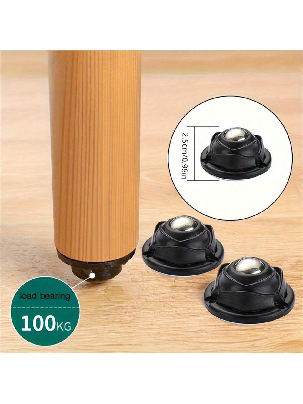 4pcs/تعيين عجلات صامتة العجلات للاستخدام المنزلي