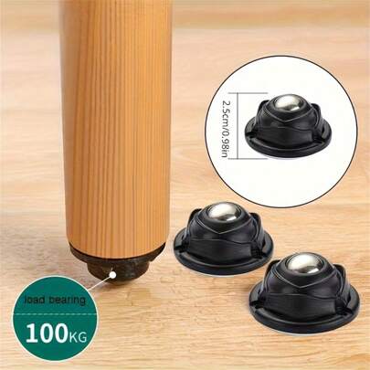 4pcs/Set Silent Caster Wheels For Home Use