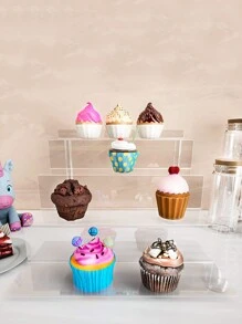 1pc Plastic Acrylic Cupcakes Stand, Cake Display Holder, Cake Sample Display Shelf, Bakery Dessert Model Showing Shelf Cake Stand Cake Decorations Cupcake Stand Cake Decor Cake Holder Wedding Decor Wedding Party Supplies Wedding Decorations Wedding Accessories Wedding Cake Stand - Clear - View 5