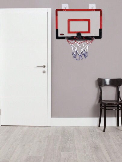 24cm Red Indoor Foldable Basketball Rack Without Drilling
