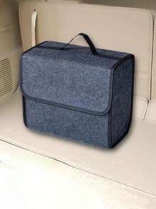 1 Pièce Boîte De Rangement Pour Coffre De Voiture En Feutre, Petit Organisateur Pliable Et Portable En Taille