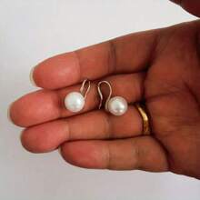 1pair Exquisite Faux Pearl Pendant Earrings - Enhance Your Wedding And Formal Occasion Style
