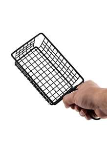 1/2pcs 零食篮 薯条篮 鸡翅炸鸡面包篮 酒吧炸物盘容器圣诞礼物 - 黑色 - 查看 6