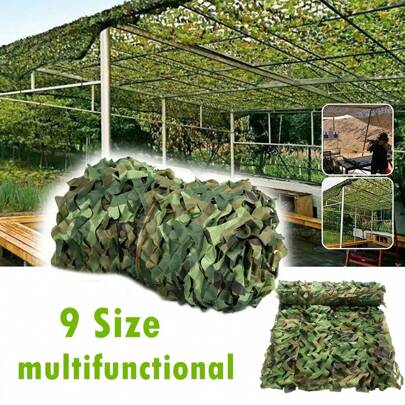 Camouflage Net Woodland  Camo Netting Camping Sun Shelter Outdoor Tent Shade Car Cover Forest Landscape