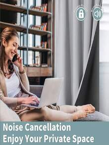 1pc Lightweight & Portable Summer High Blackout Quality Curtain, Anti-UV & Heat Insulation, Farm & Bedroom 100% Blackout Curtain