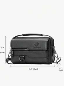 gorchis New Style Pu Leather Crossbody Bag With Multiple Pockets, Black Color Multi-Functional Shoulder Bag With Good Quality And Single Handle Sling Vacation School Summer Waterproof Carry On PU Leather Black Personalized Gifts Holiday Thanksgiving Bag Leather Bag Hobo Bag Tote Bag Gifts Men Bag Travel Essentials Retro Bag Gifts Valentine Day Black Bag Camping Sling Bag Stickers Bags Winter Back To School Valentines Gifts For Men Gift Bag Pack Cross Body Bag Spring Vintage Bags School Supplies Purse