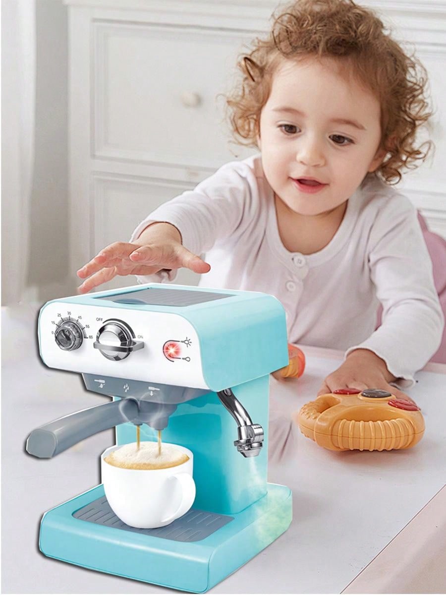 Children's Pretend Play Toy Electric Coffee Machine With Spray ...