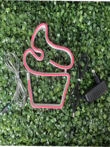 Luminária Parede Cupcake Neon Led Decoração Luz 110v-220v