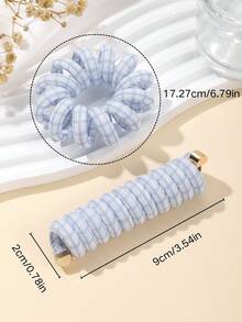 2 cái/bộ Trẻ em Chất vải Phụ kiện tóc Với Dễ thương Hoa Và Màu thuần Thiết kế Bao gồm Sáng bóng Kết Cấu Da , Lưới , Sữa Và Lá thư Bao gồm 1 Thẳng Điện thoại Dây điện Dây buộc tóc Và 1 Điện thoại Dây điện Dây buộc tóc , Phong cách Khác nhau Kiểu tóc Không có Tóc , Hoàn hảo Đối với Bím tóc Và Tóc Đồ trang trí - Nhiều màu - Xem 12