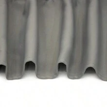 Catania Blackout Short Curtain Solid Colors - Grey - View 3