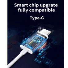 Adecuado para iPhone15, auriculares digitales Huawei tipo c, tipo intrauditivo controlado por cable para teléfono móvil Apple 15 con marca - Blanco - Ver 8