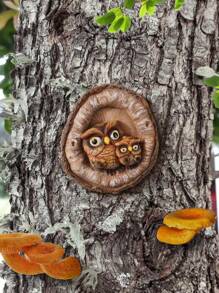 1入組迷你獵鷹雕像,創意庭院藝術品,野外藝術品,最完美的新居禮物！ - 彩色 - 查看 2