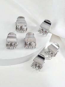 6 chiếc kẹp tóc bằng hợp kim, món quà tuyệt vời nhất cho mẹ, bạn bè, giáo viên, lễ hội hoặc trang phục hàng ngày cho phụ nữ kẹp tóc kẹp tóc kẹp hàm kẹp tóc kẹp tóc kẹp tóc kẹp tóc, phụ kiện tóc thường ngày mùa thu đông cho phụ nữ cho trang phục đi nghỉ - Bạc - Xem 3