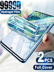 2 Stücke Vollabdeckung Hydrogel Bildschirmschutzfolie kompatibel mit Samsung Galaxy, iPhone, Redmi, Honor und weiteren Modellen. Einfach anzubringen, unterstützt Fingerabdruckentriegelung. Weiche Folie (kein gehärtetes Glas) kompatibel mit iPhone 16/16 Plus/16 Pro/16 Pro Max/15/15Pro/15 Plus/15 Pro Max. Geschenk für Geburtstag, Familie, Freunde. Handybildschirmschutz, Handyzubehör, wasserdicht, stoßfest, kratzfest, abriebfest.