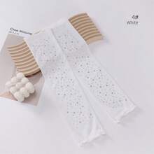 1 Của phụ nữ Màu thuần Nóng Kim cương Bảo vệ cánh tay Nước đá Tay áo Giữ Đẹp Mát mẻ Và Được bảo vệ Cái này - Một kích thước phù hợp với tất cả - Xem 2