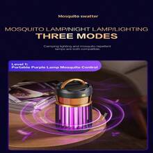 Mosquito Killer Lamp Electric Mosquito Trap Insect Zapper Fly Bug Trap Catcher, Usb Powered For Home Use (Electric Shock Type) - White - View 10