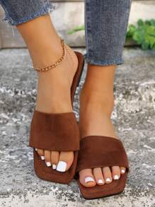 女士平底時尚豹紋印花布拖鞋,適用於休閒、海灘、戶外和家居使用