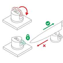 1 件迷你吸盘磨刀器，家用钨钢材质，便携式快速磨刀工具，厨房刀磨刀石配件 - 紅色 - 查看 4