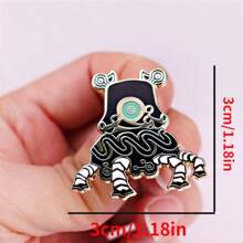 1PC Creative Brooches, Bag Clothing Accessories, Pins - Multicolor - View 2