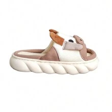 Pantuflas sandalias interiores vaca suaves y cómodas - Marrón Mocha - Ver 6