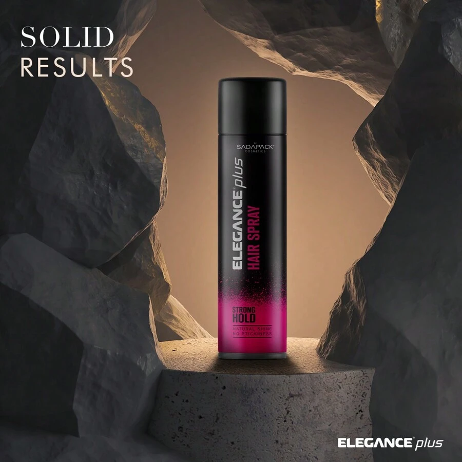 spray para peinar el cabello Potente spray fijador - Negro - Ver 1