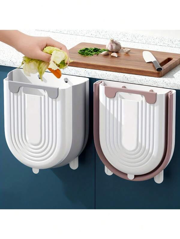 1 pieza Cubo de basura plegable ahorra espacio: versátil, ecológico y portátil para la cocina, el coche, el baño - mejora tu decoración, cocina, baño, hogar