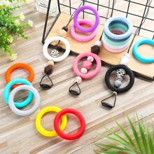 5/10Pcs Silicone Large Circle Beads For Jewelry Making DIY Handmade Special Decorations Craft Supplies