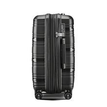Hopemate 4 Piece Sets(14/20/24/28), Black, Hard Shell And Lightweight Suitcase With Front Pocket,Expandable Lightweight Suitcase With 4 Double 360 Degrees Mute Spinner Wheels PP Materials Durable TSA Lock Travel Luggage, Hard Shell Lightweight TSA Lock Carry On Expandable Suitcase With Spinner Wheels Travel Set For Men Women, Spinner Wheels, Minimize Damage, Enhance Durability, Keep Good Balance, 360 Spinner Wheels, TSA Lock