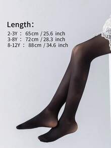 1 Miếng Trẻ em Móng mèo Mẫu Nhảy Quần tất pantyhose - màu đen - Xem 2