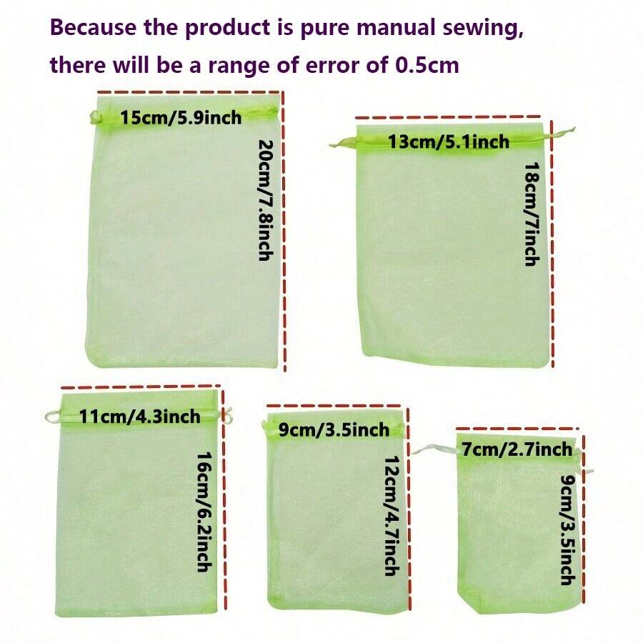 100pcs, Organza Bags Small Gift Bags Jewelry Pouches Mini Drawstring