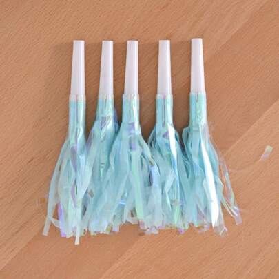 6件生日派对喜庆龙形流苏口哨