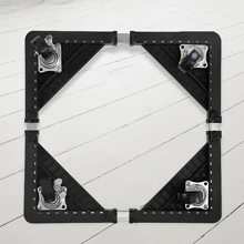 Base de Soporte para Refrigerador, Lavadora o más Electrodomésticos Movible con Ruedas Integradas. - Negro - Ver 4